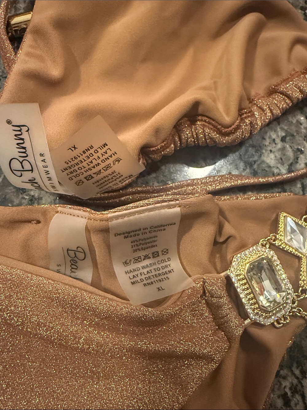 Beach Bunny JAZMINE Bronze Bikini - Picture 5 of 12